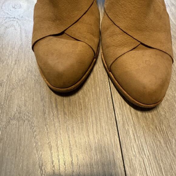 Eileen Fisher Jenkins Tumbled Nubuck Ankle Bootie Size 7.5 Back Zipper Closure - Picture 11 of 12